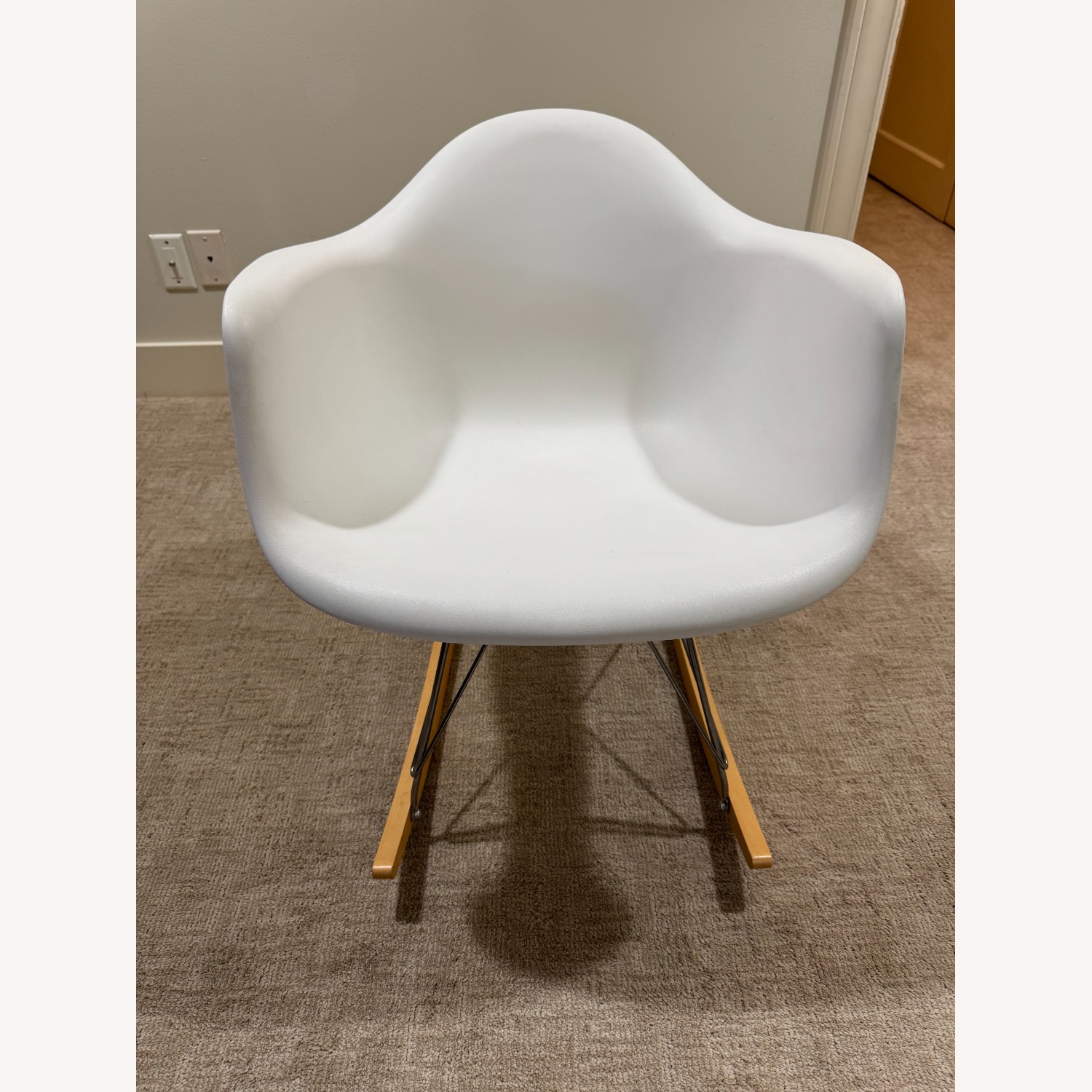 Herman Miller Eames Molded Plastic Armchair, Rocker Base - image-1