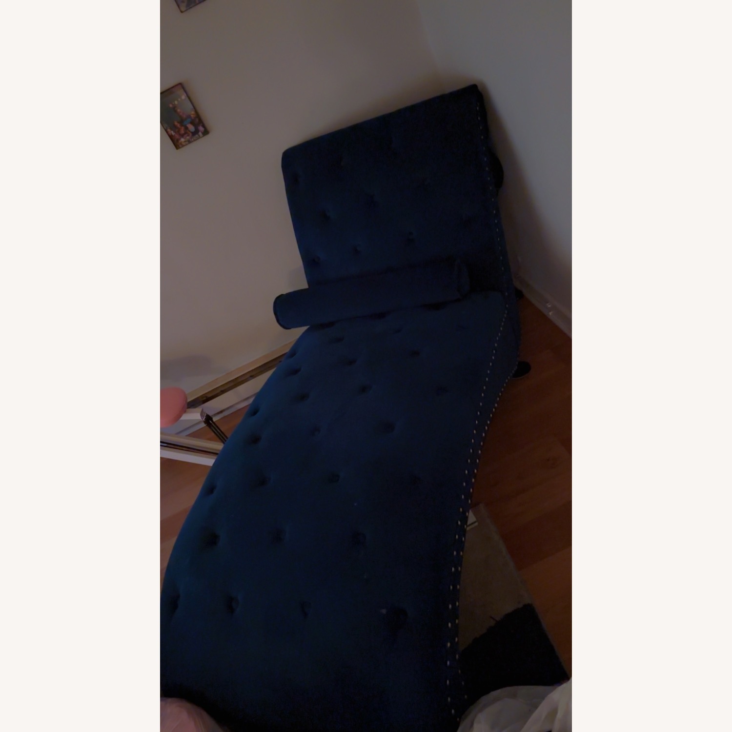 Royal Blue Sofa And Chaise - image-2