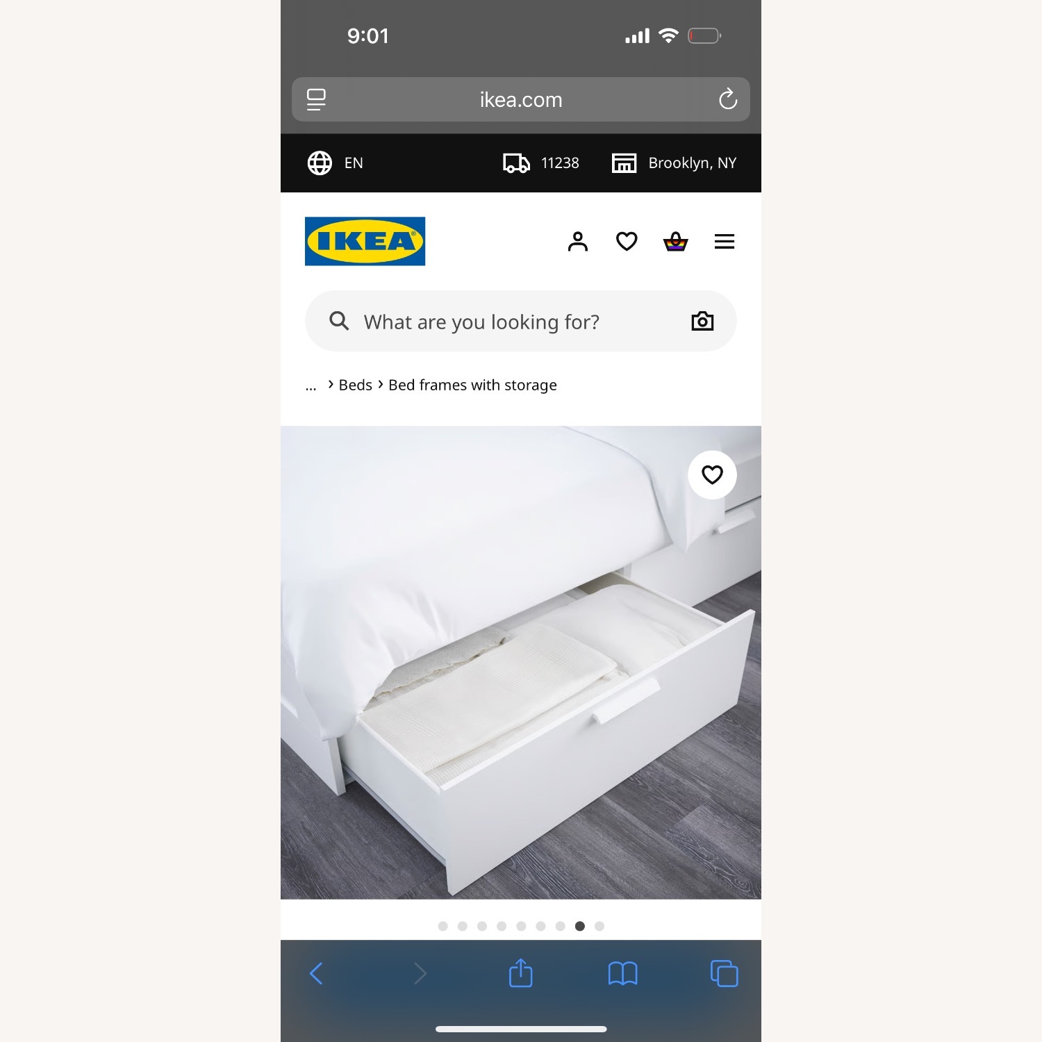 IKEA Brimmes Storage Bed  - image-3