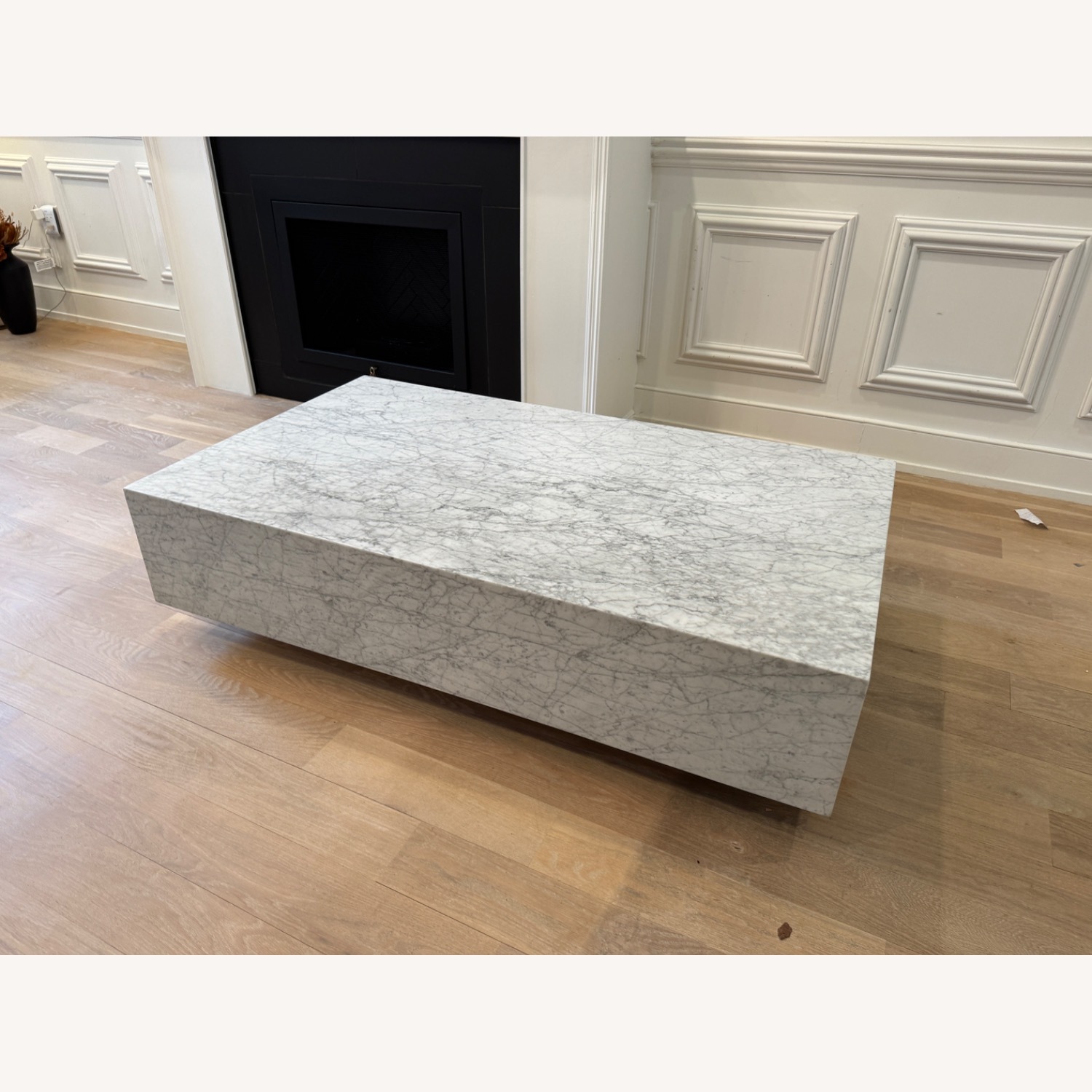 Restoration Hardware Marble Plinth Coffee Table - image-2