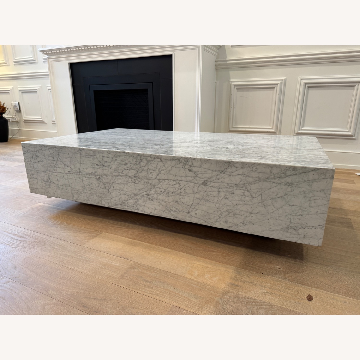 Restoration Hardware Marble Plinth Coffee Table - image-1