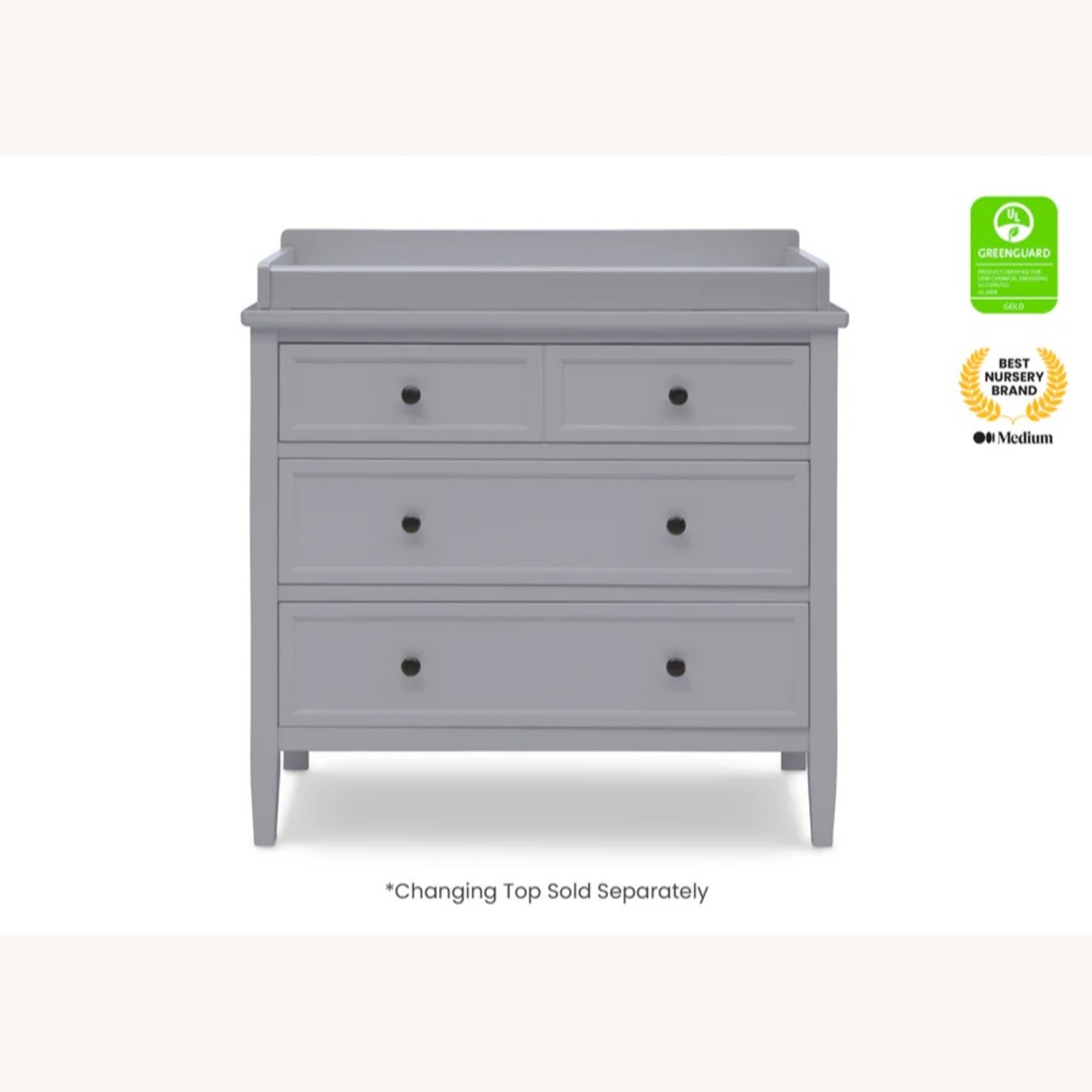 Delta Children 3 Drawer Dresser W Changing Top - image-2