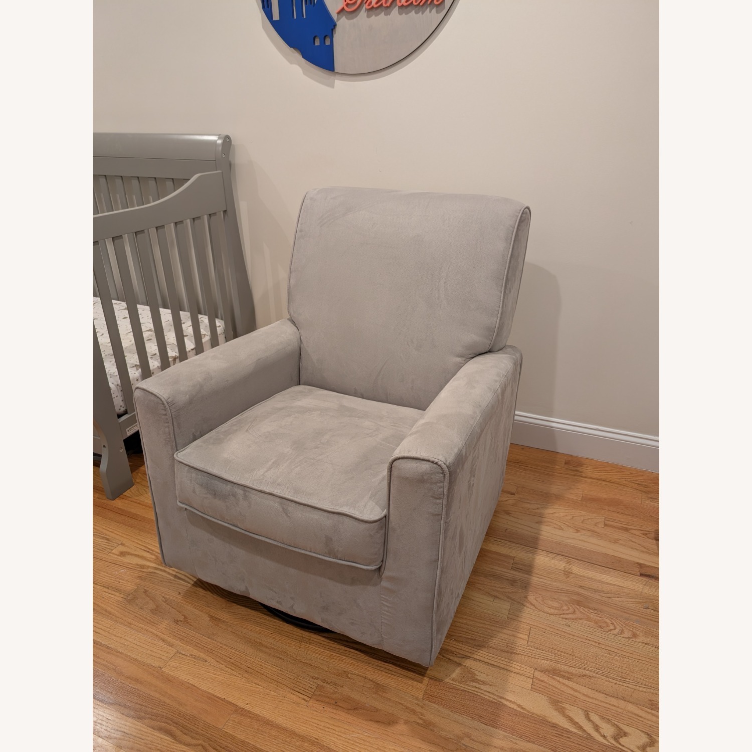 Delta Children Ava Upholstered Glider - Grey - image-6