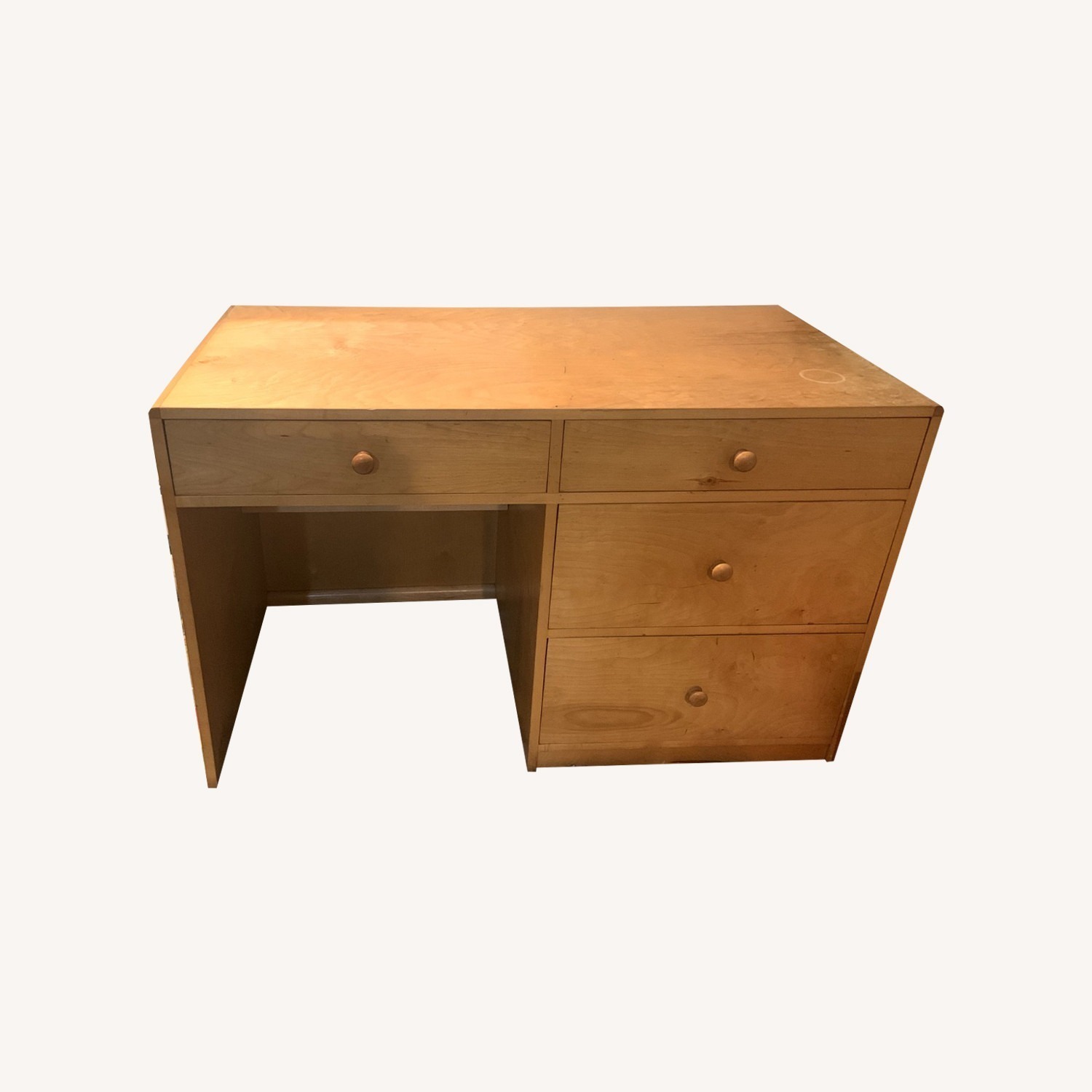 Gothic Cabinet Hardwood Office Desk - image-0