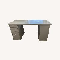 IKEA VEBJÖRN Desk, Beige - AptDeco