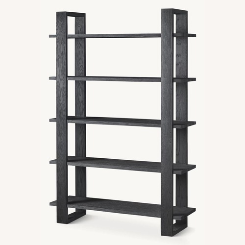 Used Restoration Hardware Antoccino Black Oak Shelving  for sale on AptDeco