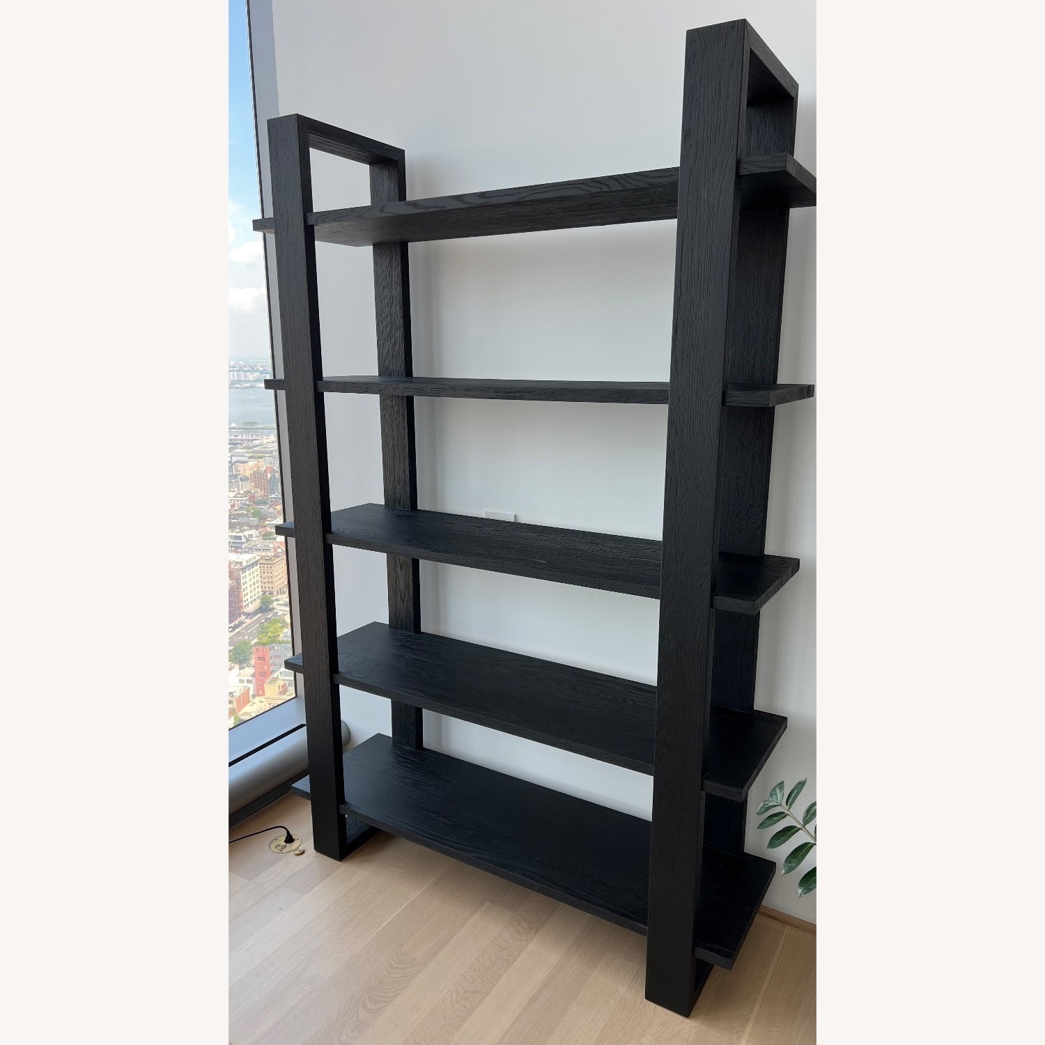 Restoration Hardware Antoccino Black Oak Shelving  - image-5