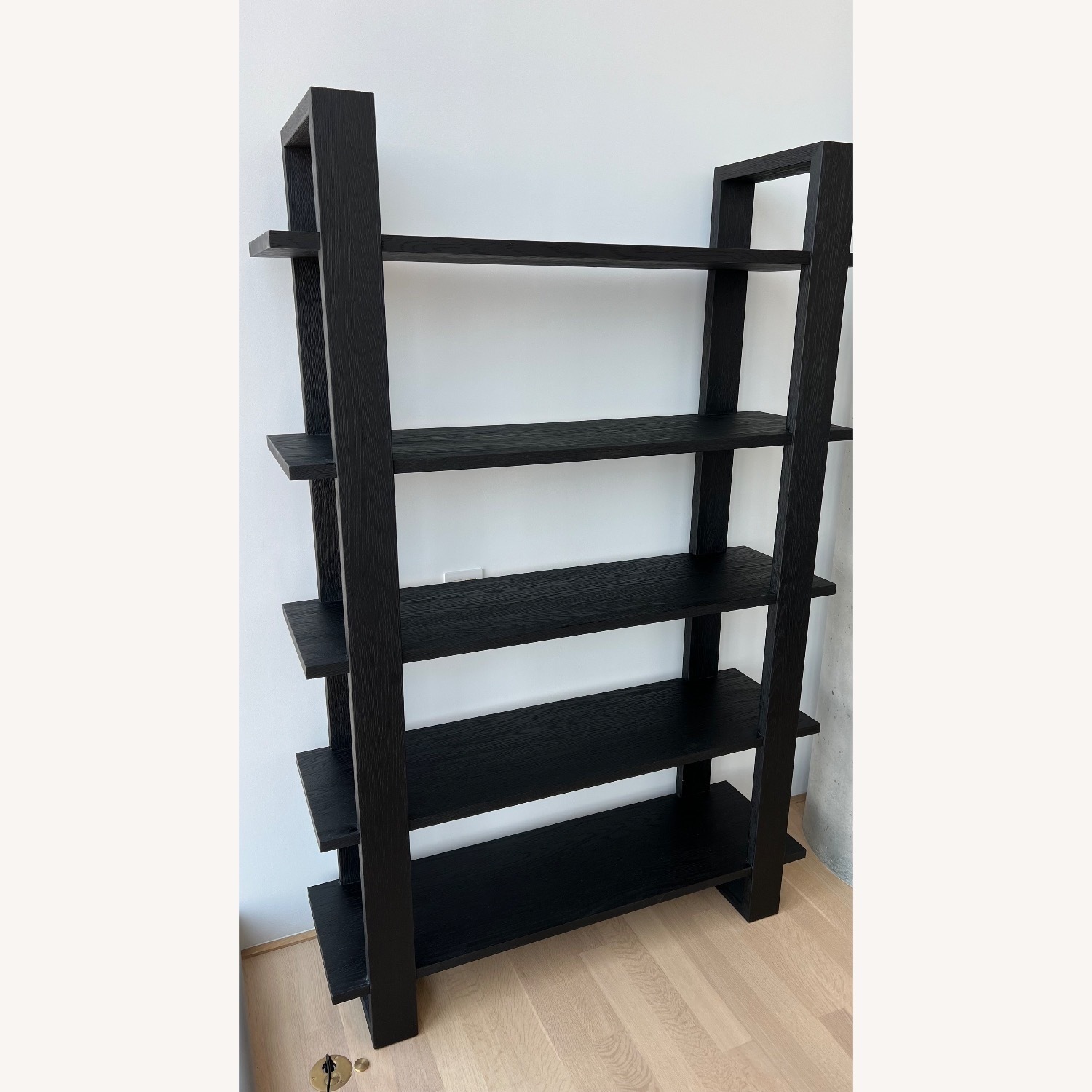 Restoration Hardware Antoccino Black Oak Shelving  - image-4