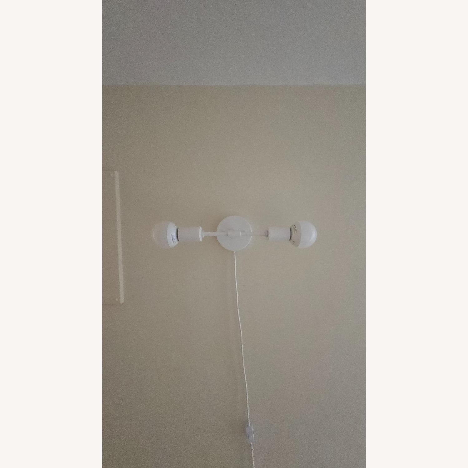 White Plug-In 2-Light Wall Sconce - image-7