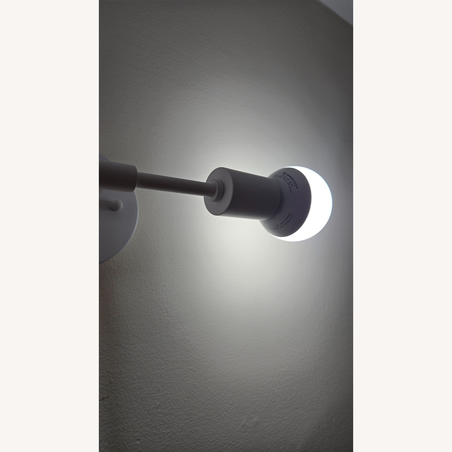 White Plug-In 2-Light Wall Sconce - image-3