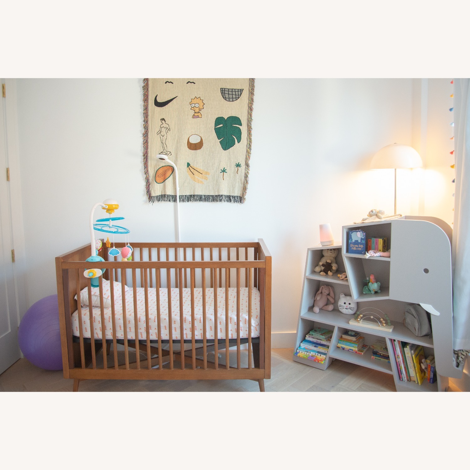 Crate & Kids Elephant Grey Bookcase - image-1