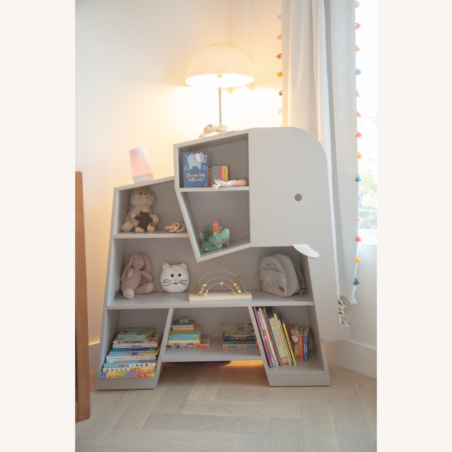 Crate & Kids Elephant Grey Bookcase - image-2