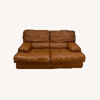 Roche Bobois Leather Loveseat 