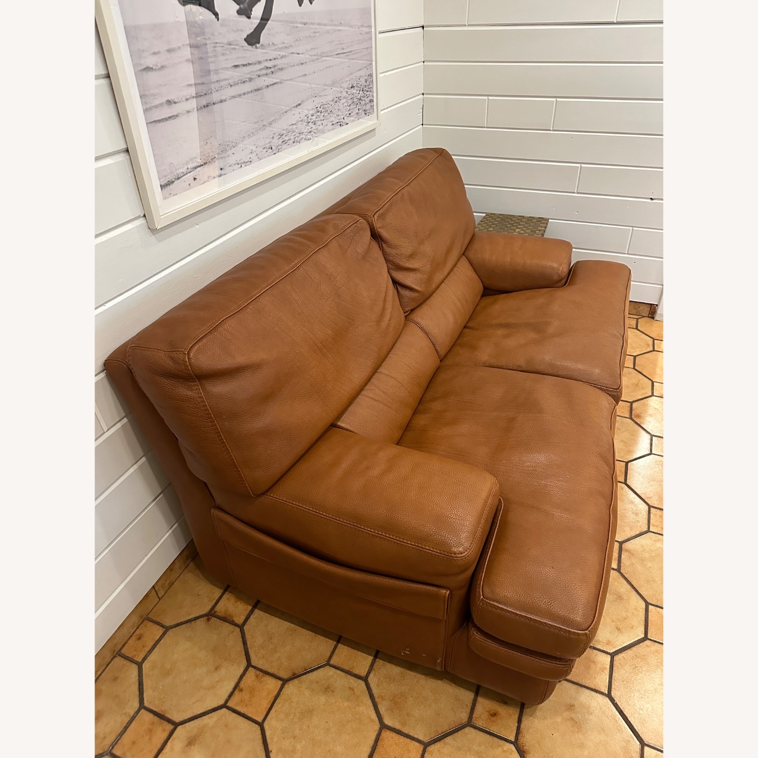 Roche Bobois Leather Loveseat  - image-3