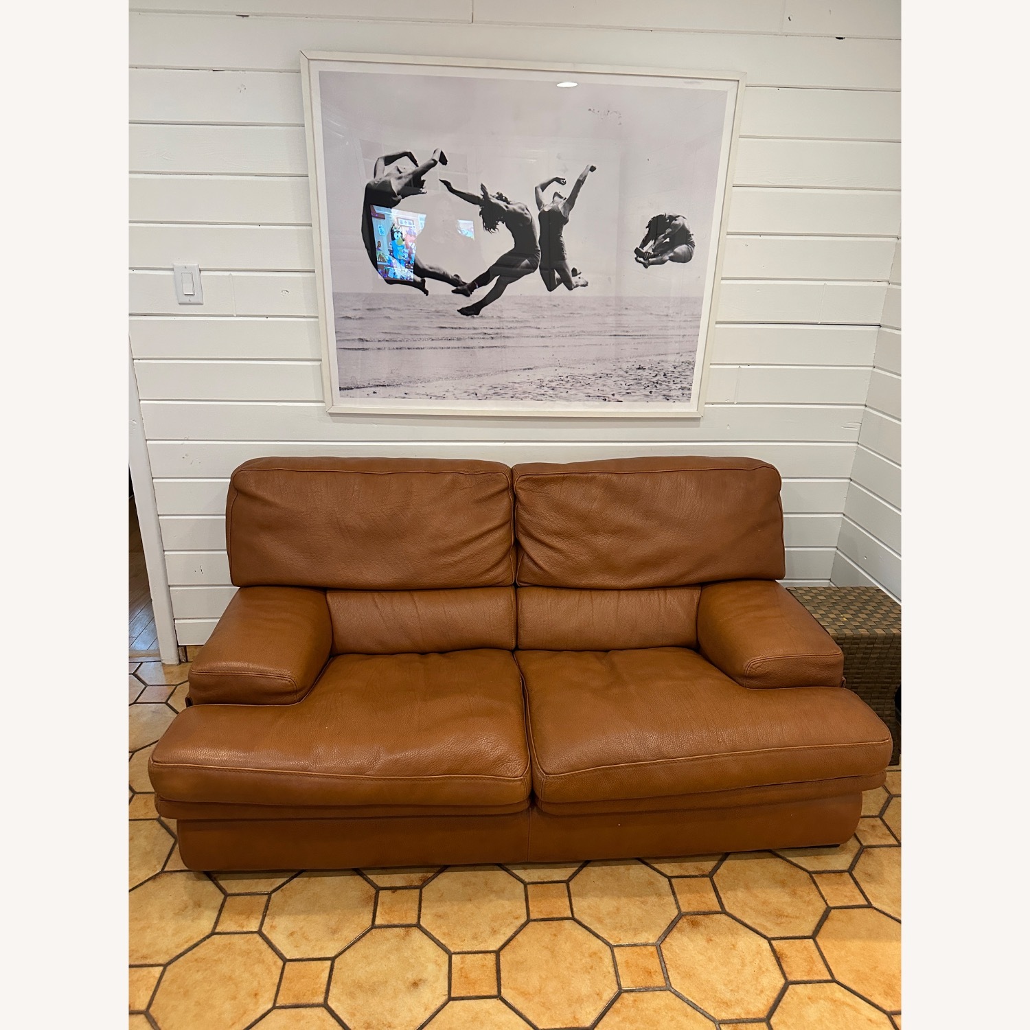 Roche Bobois Leather Loveseat  - image-2