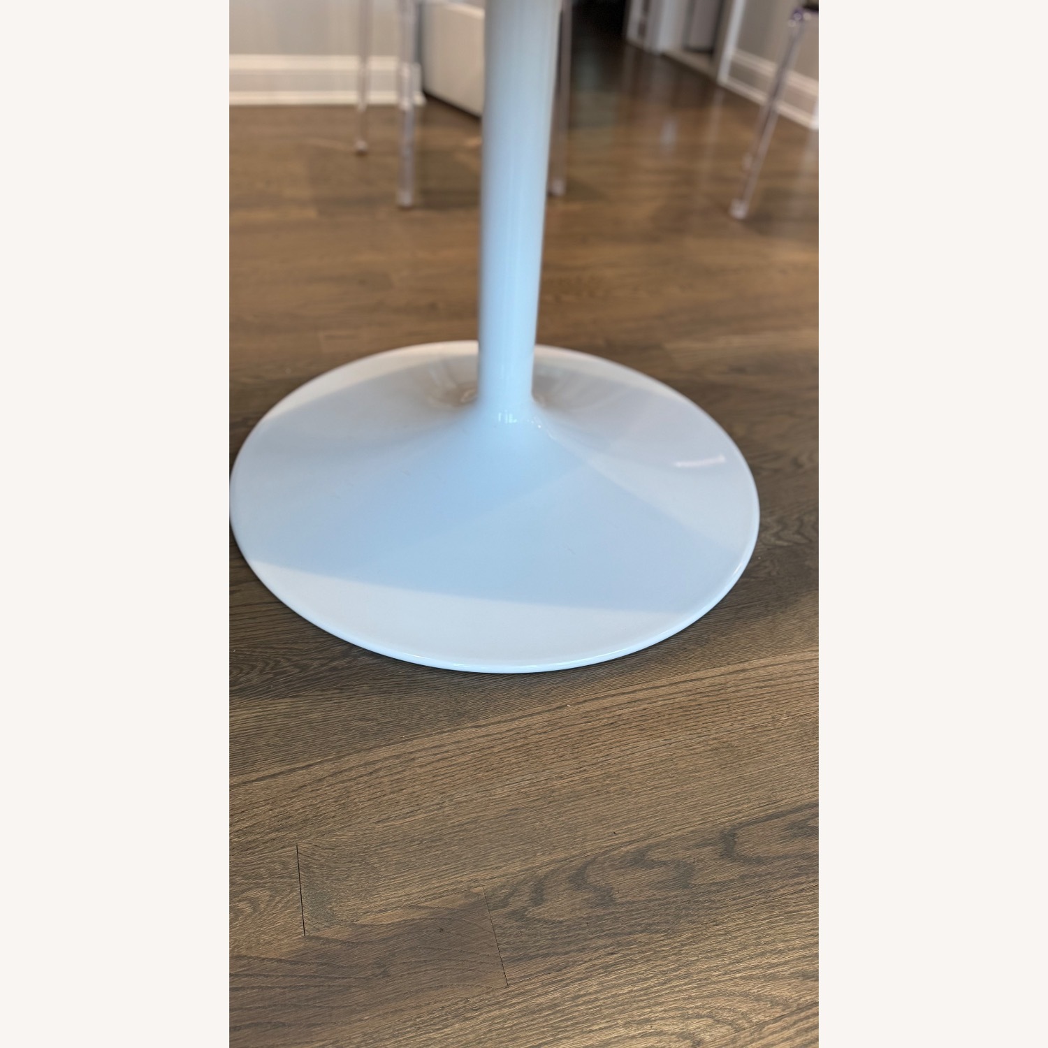 Room & Board White Quartz Oval Dining Table - image-4