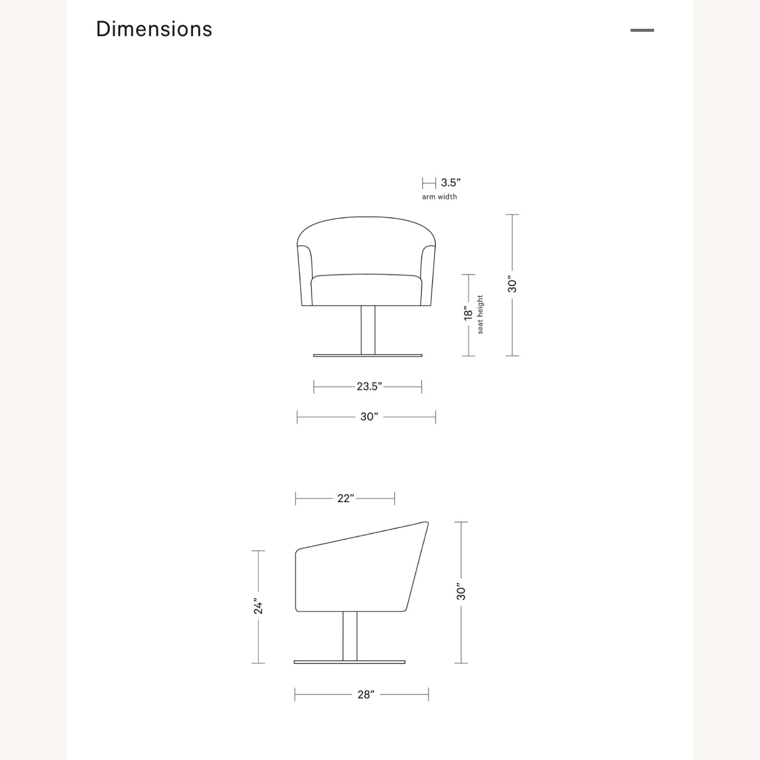 Interior Define Royal Blue Tegan Pedestal Swivel Chair - image-6