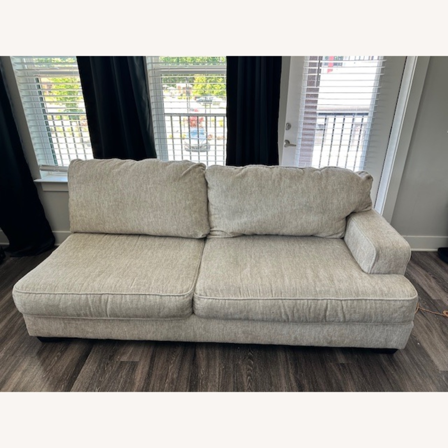 Ashley Furniture White Fabric Sectional - image-20