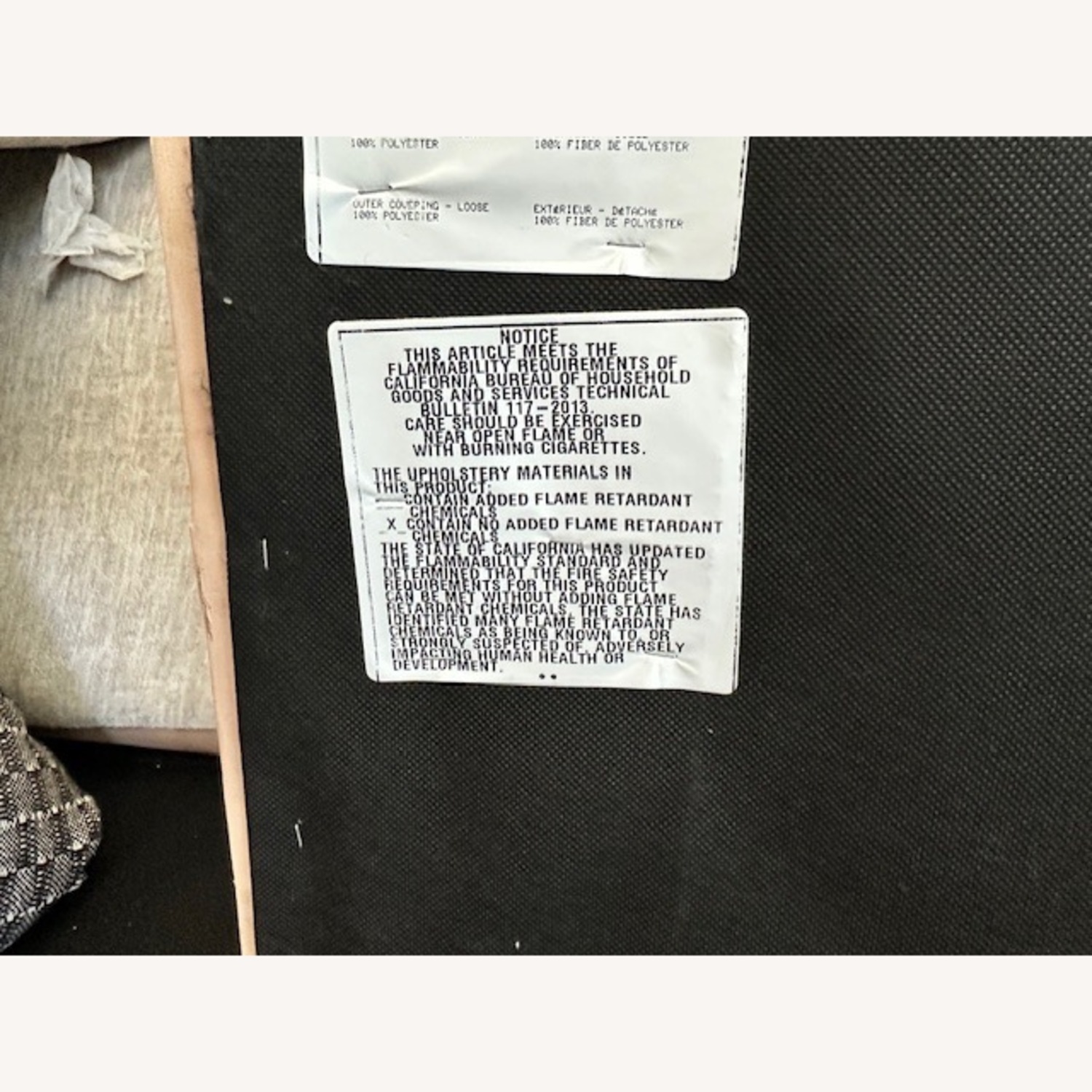 Ashley Furniture White Fabric Sectional - image-33