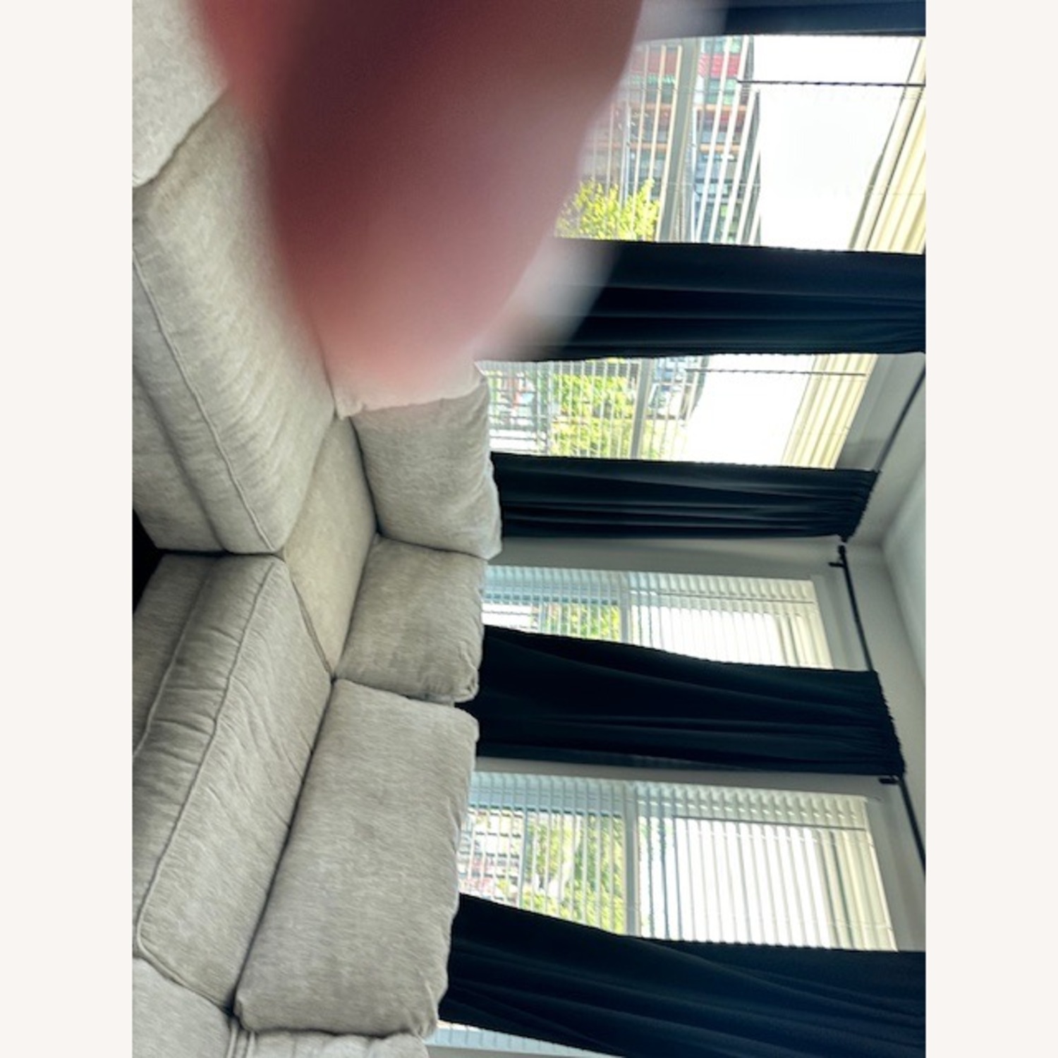 Ashley Furniture White Fabric Sectional - image-12