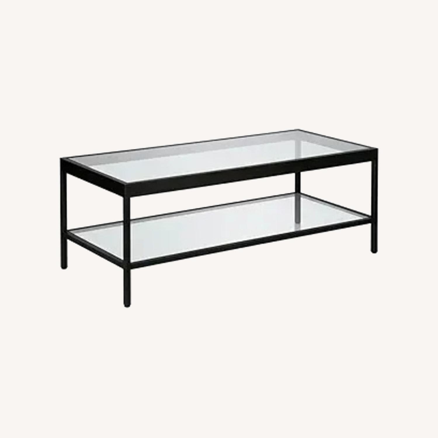 Modern Glass Top Coffee Table - image-0