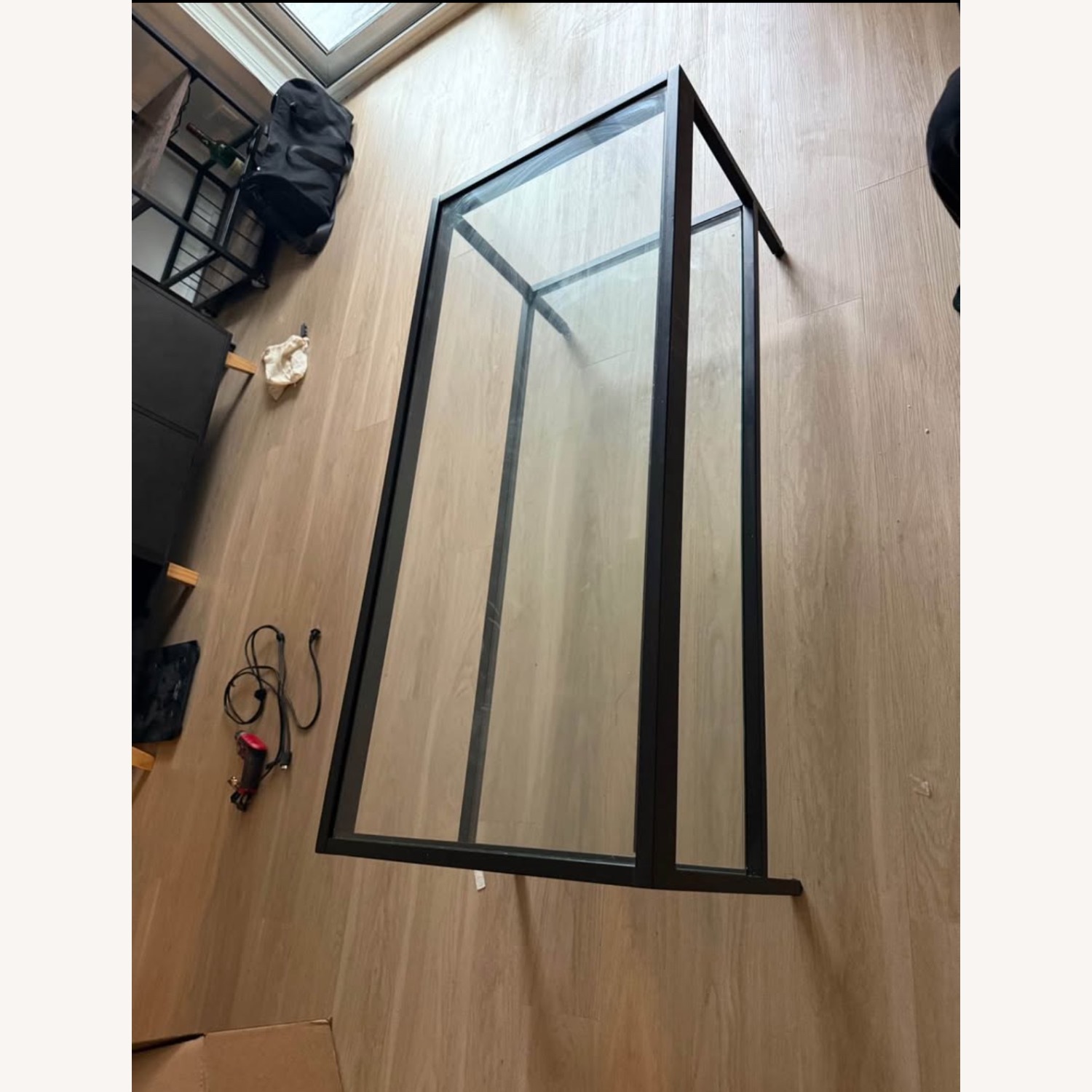 Modern Glass Top Coffee Table - image-3