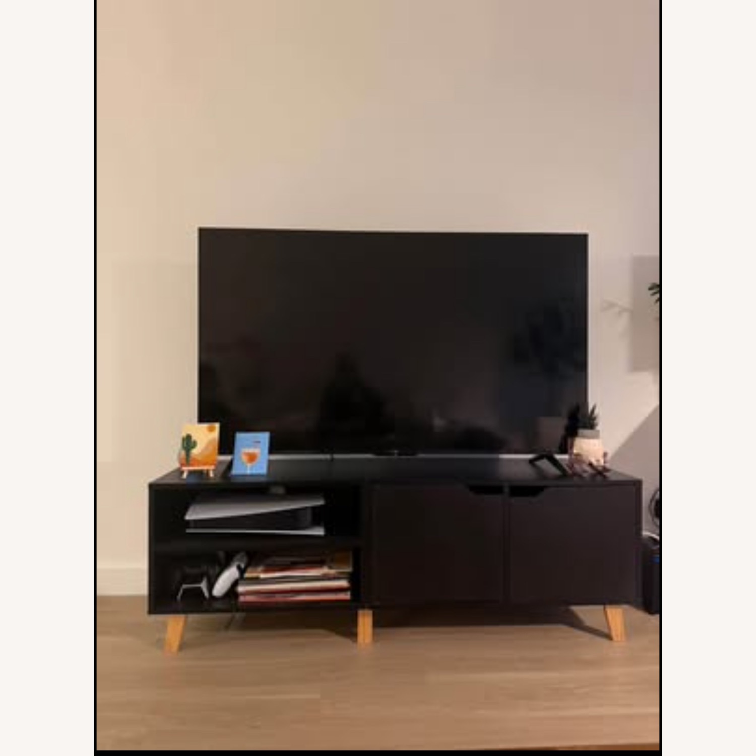 Black TV Stand - image-1