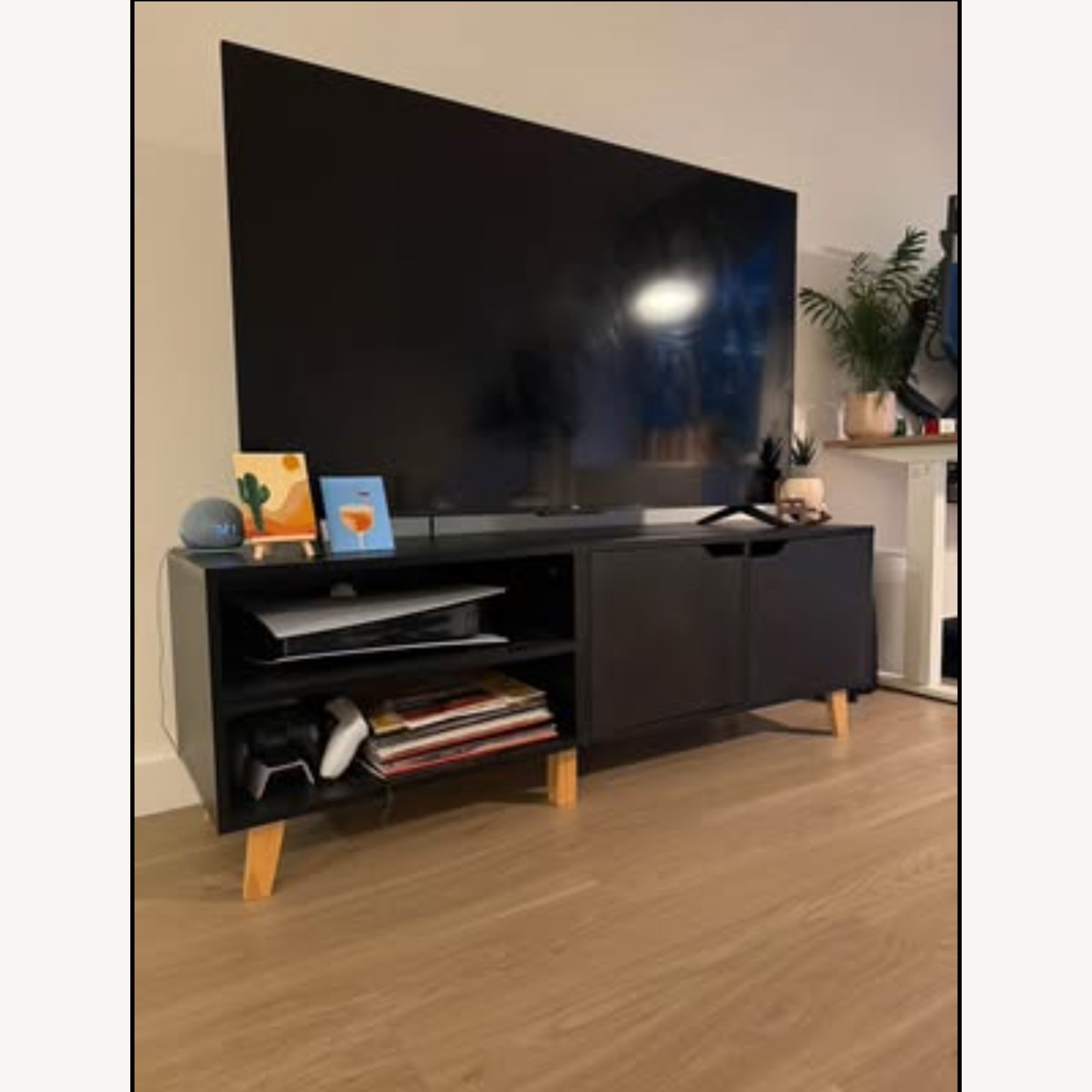 Black TV Stand - image-2