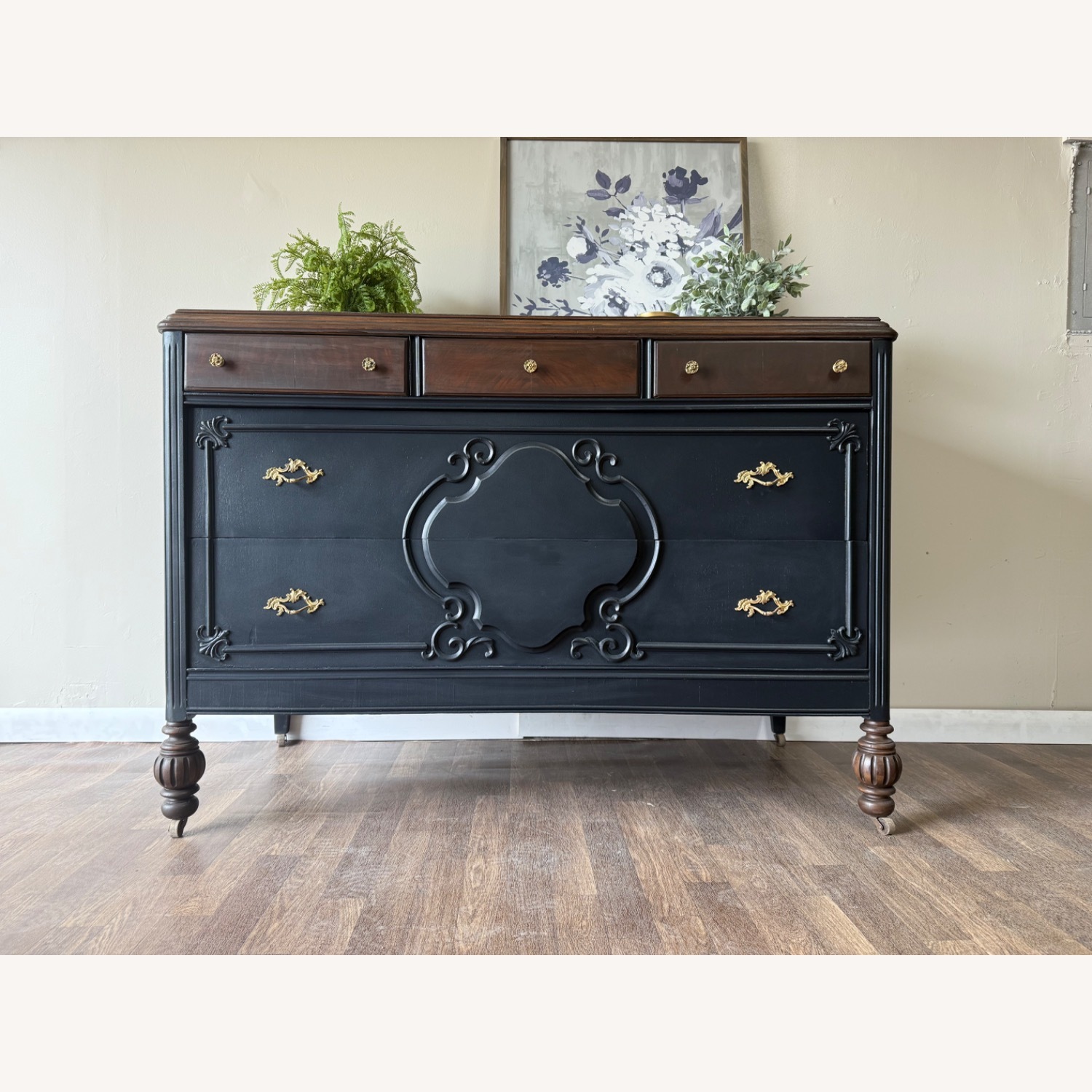 Antique Dresser with Original Hardware - image-3