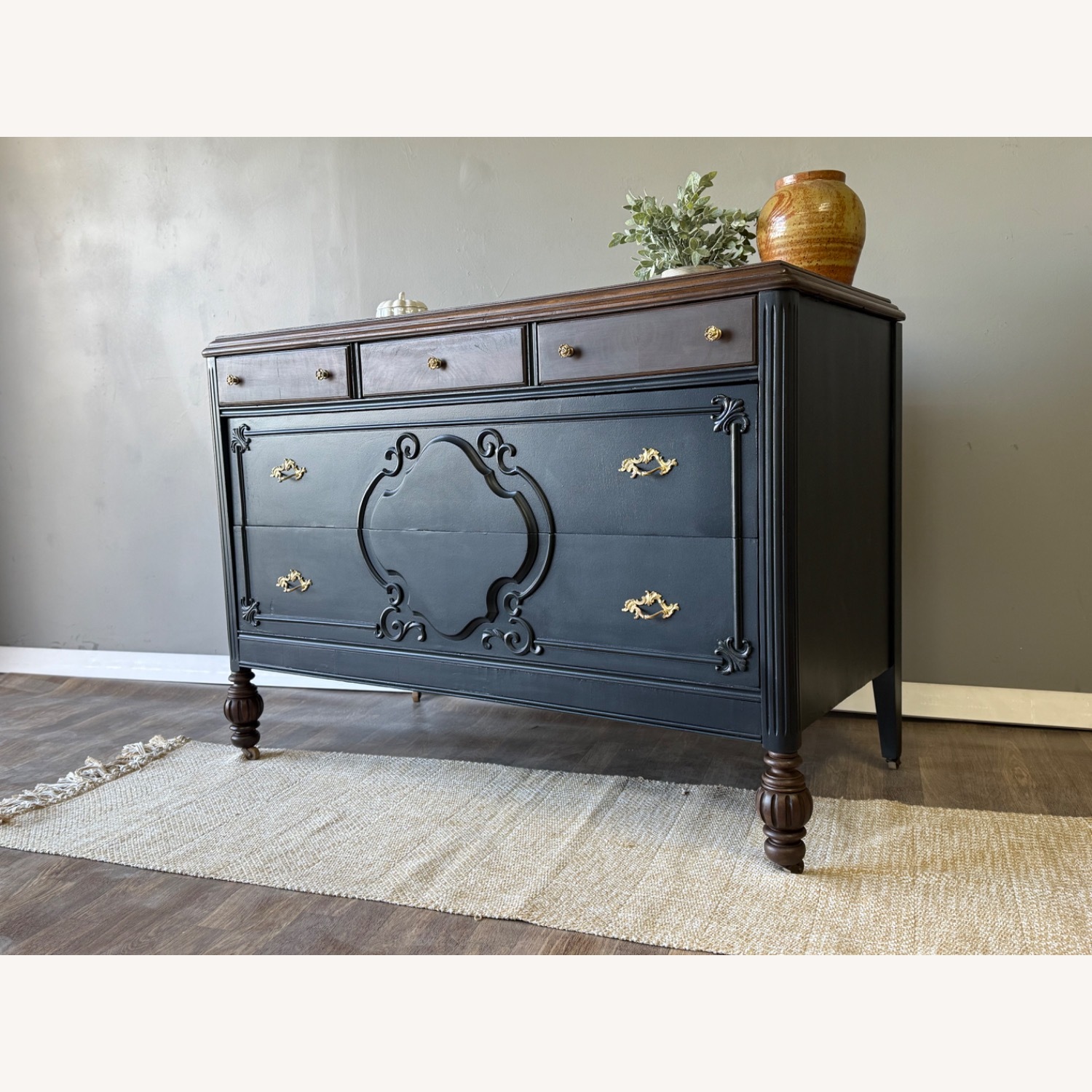 Antique Dresser with Original Hardware - image-11