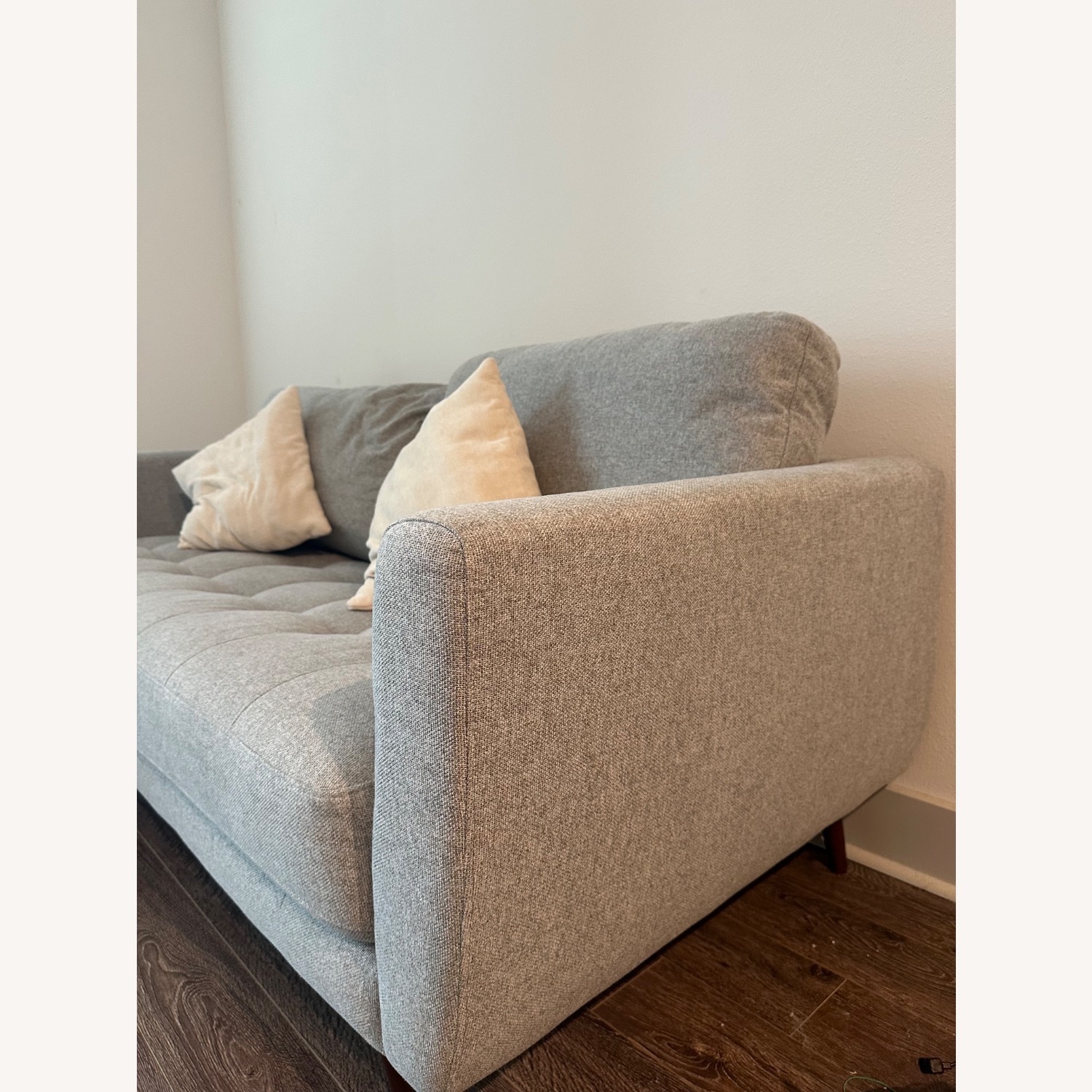 Living Spaces Ginger Grey 79” Couch - image-2