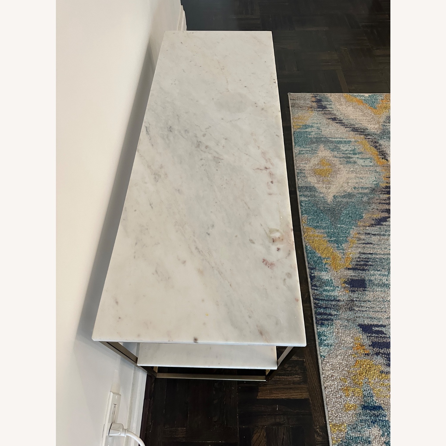 Pottery Barn Delaney Marble TV Stand  - image-4