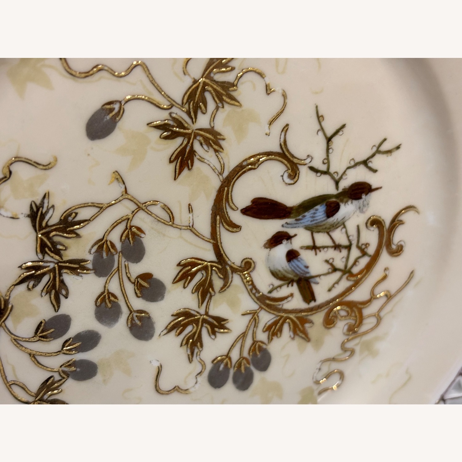 Antique F.W.  Set of 2 Decorative Birds Plates - image-14