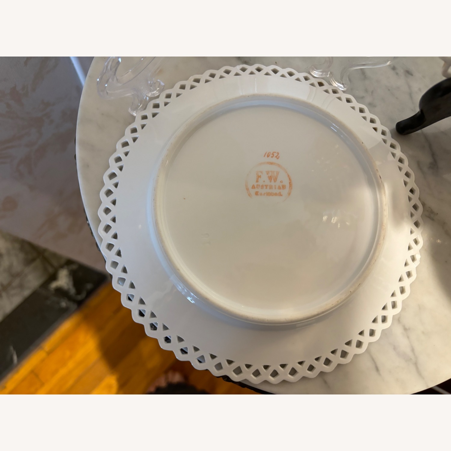 Antique F.W.  Set of 2 Decorative Birds Plates - image-3