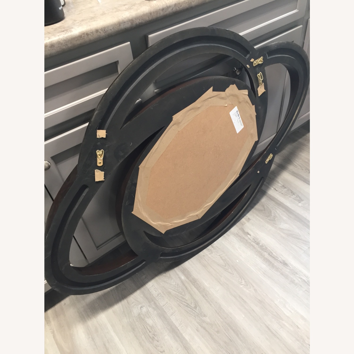 Ren-Wil Oval Dark Brown Wall Mirror - image-5