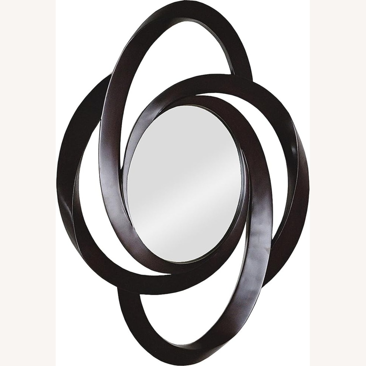 Ren-Wil Oval Dark Brown Wall Mirror - image-7