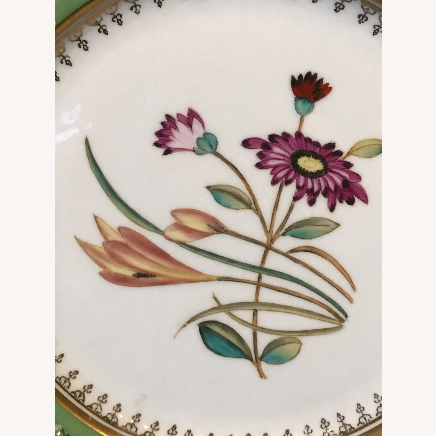 Vintage Decorative Floral 11” Plate With Gold Trim - image-9