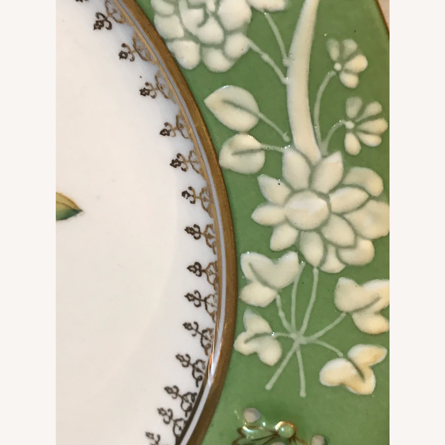 Vintage Decorative Floral 11” Plate With Gold Trim - image-11