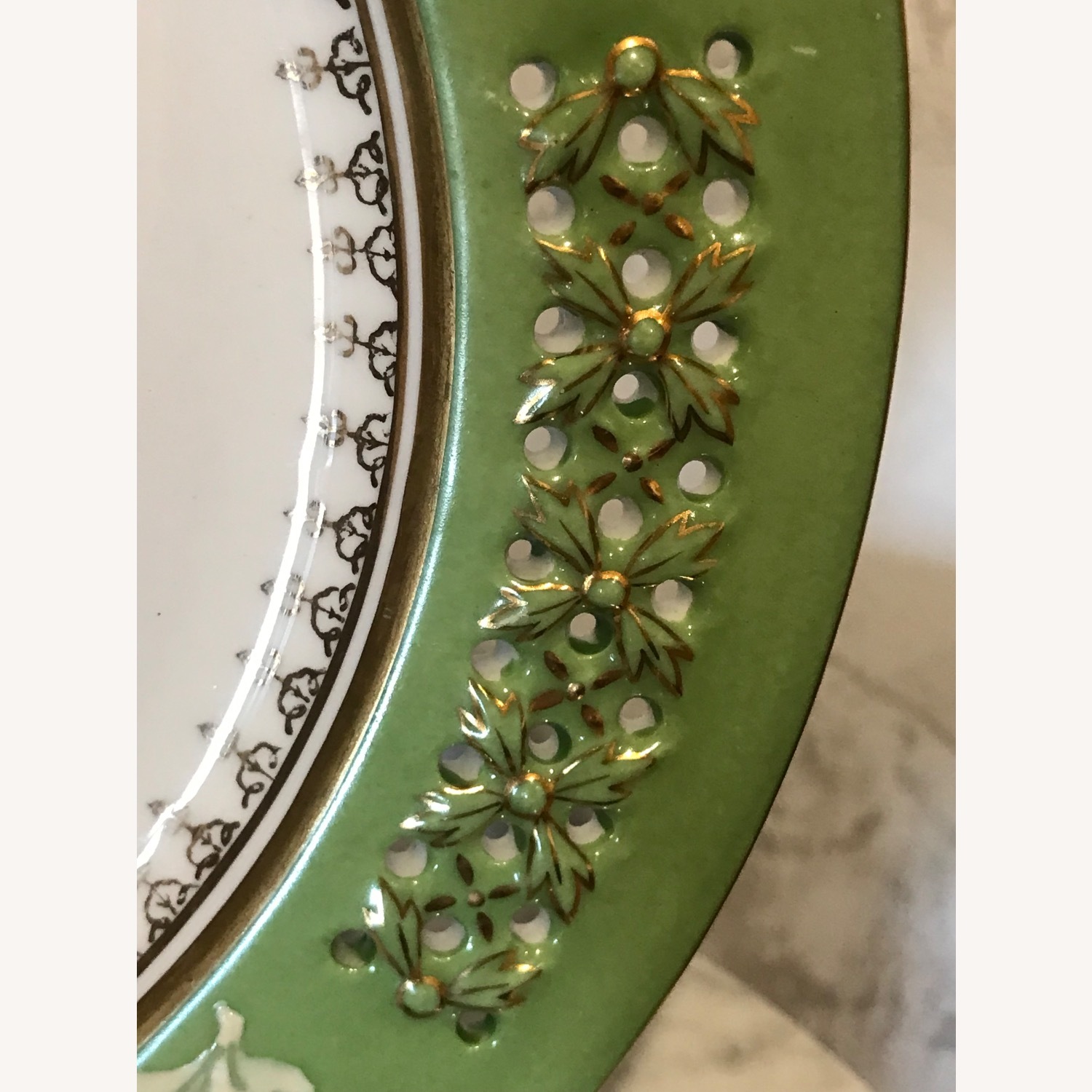 Vintage Decorative Floral 11” Plate With Gold Trim - image-10