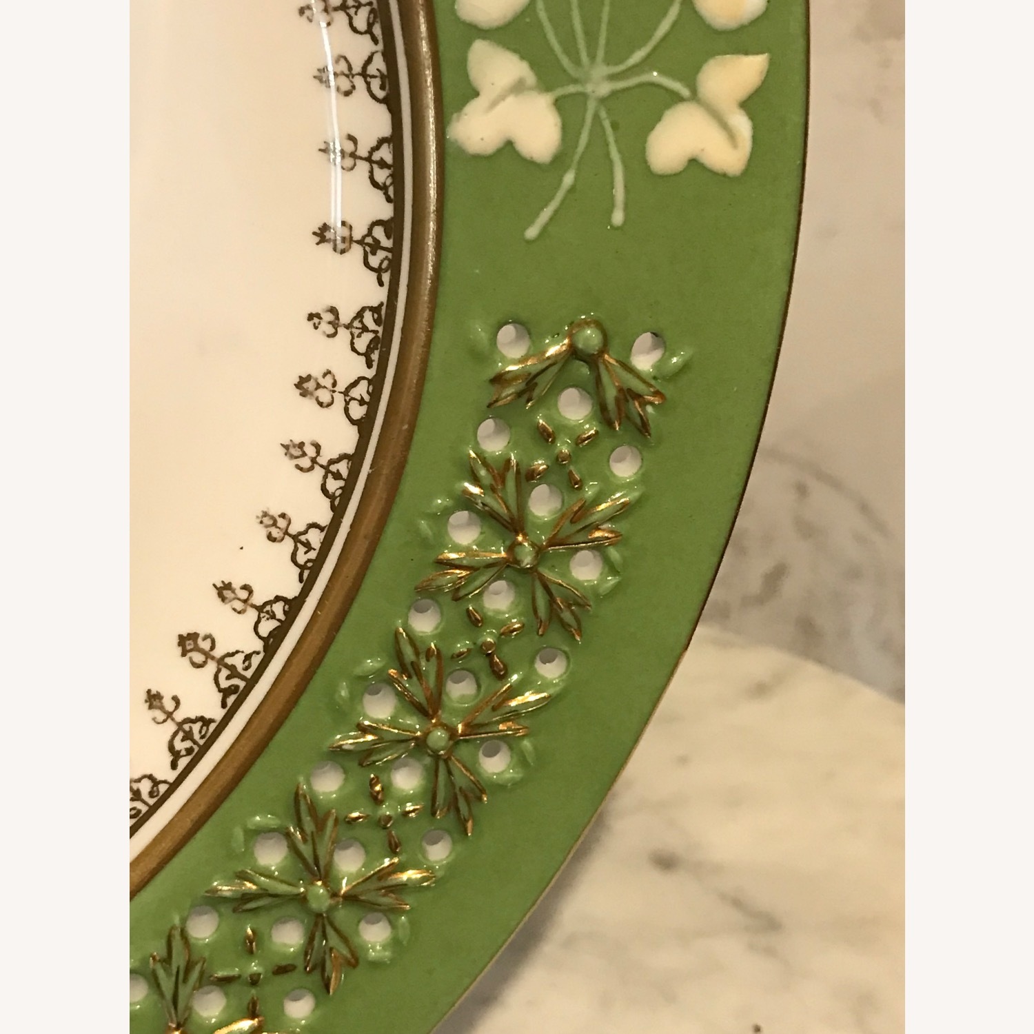 Vintage Decorative Floral 11” Plate With Gold Trim - image-5