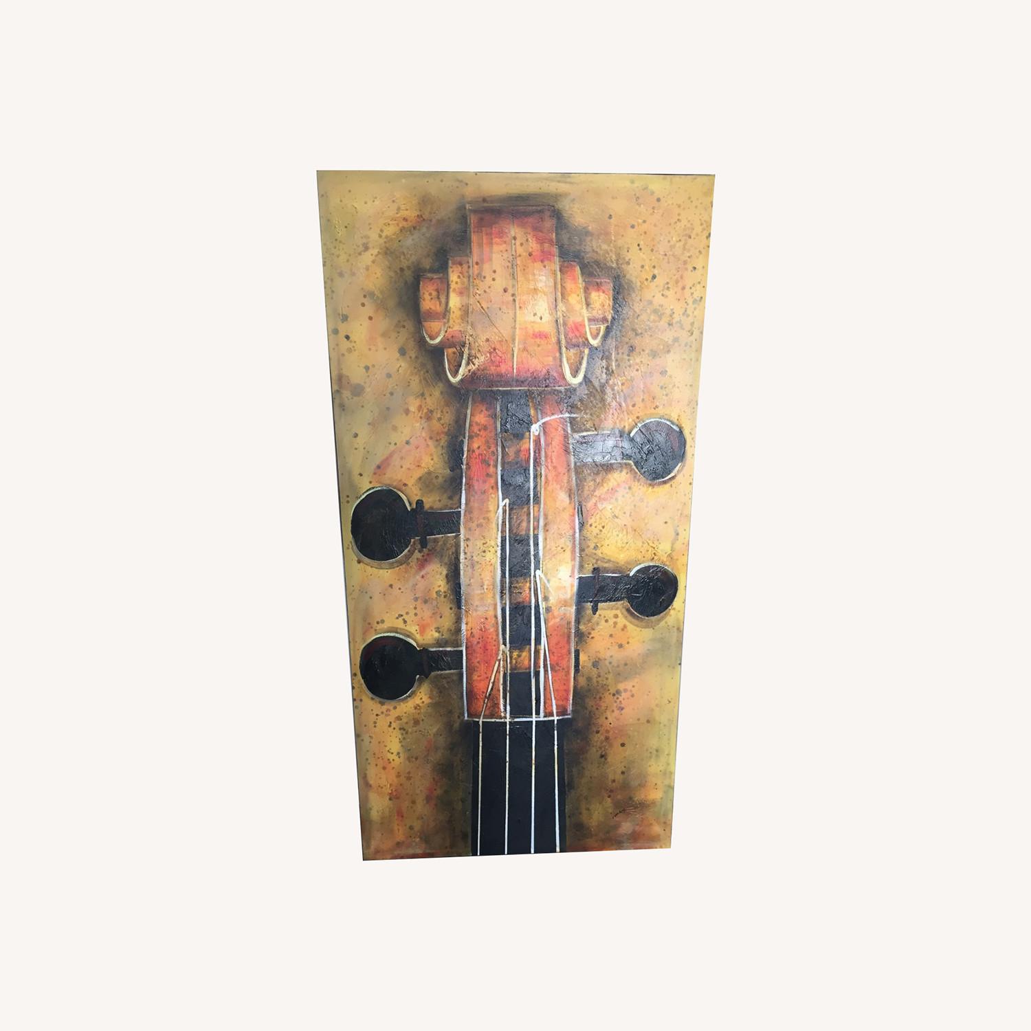 Guitar Oil Painting  - image-0