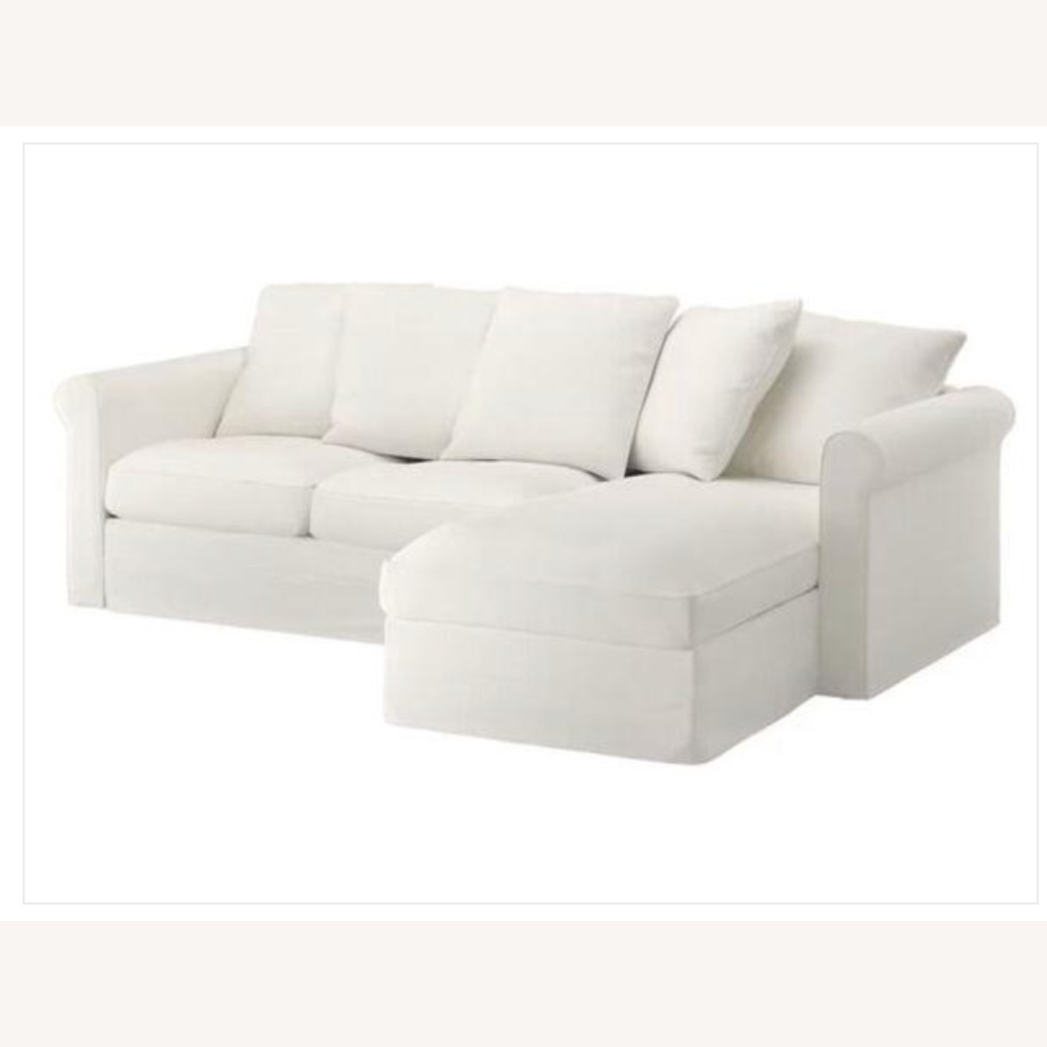IKEA Harlanda Chaise Storage Sofa- Beige - image-4