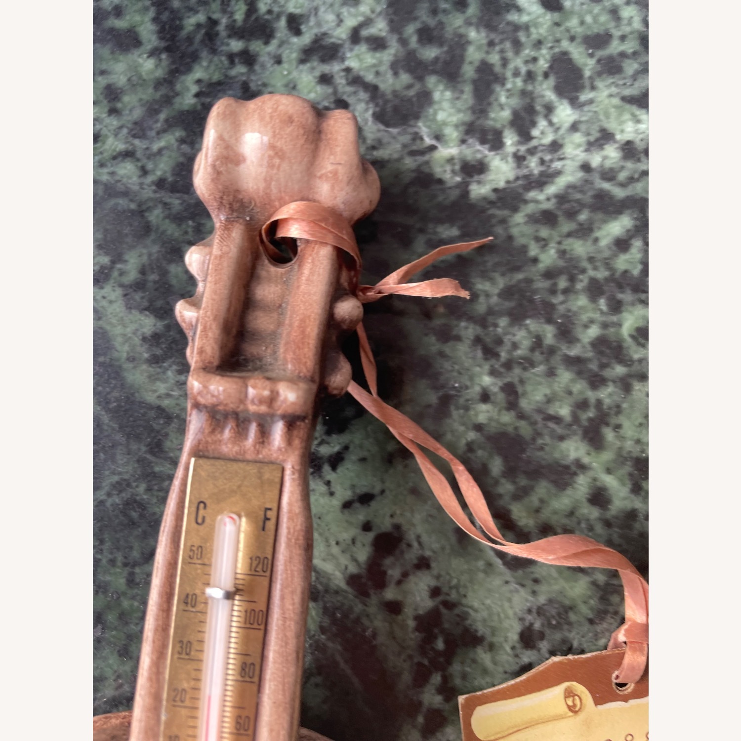 Vintage Capodimonte  Rare Guitar Thermometer - image-10