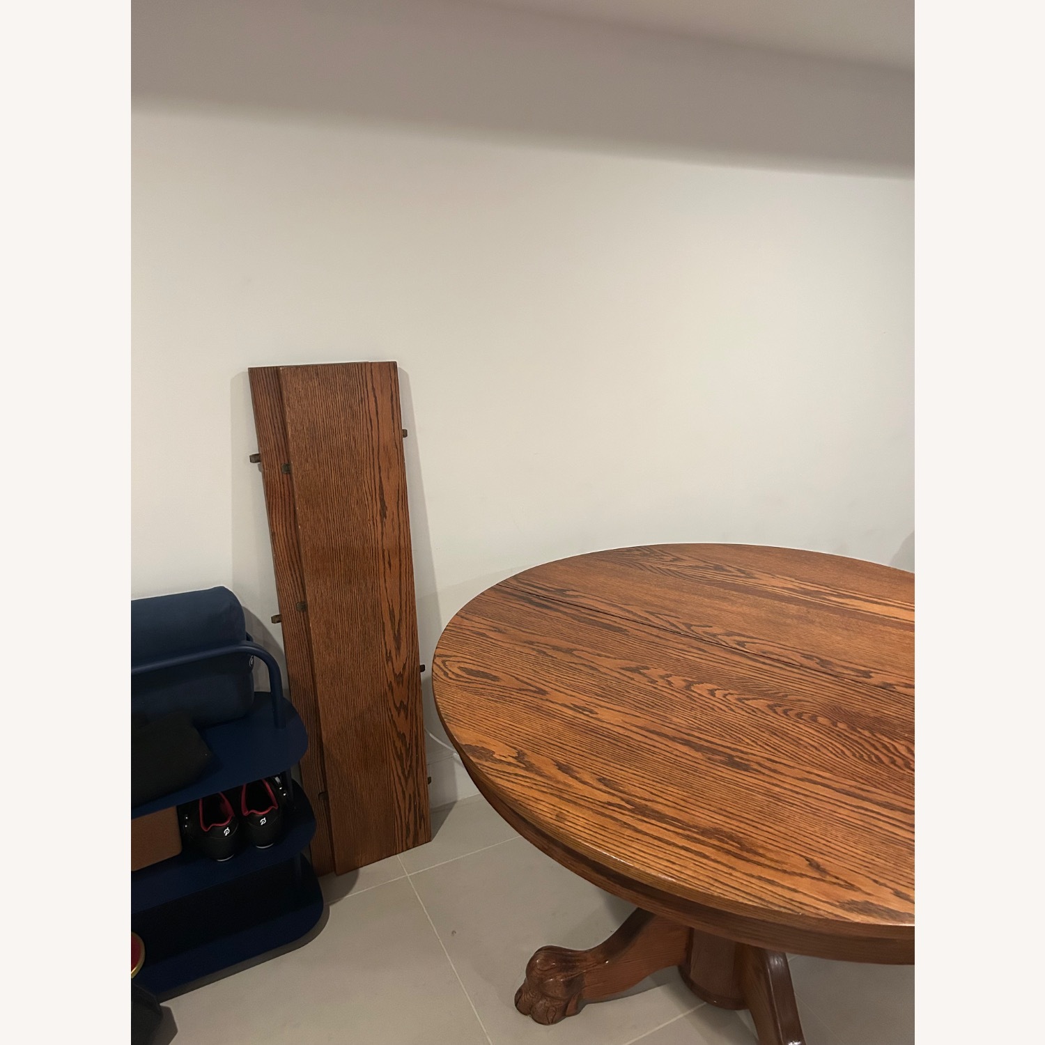 Antique Claw Foot Table with Leaves - image-3