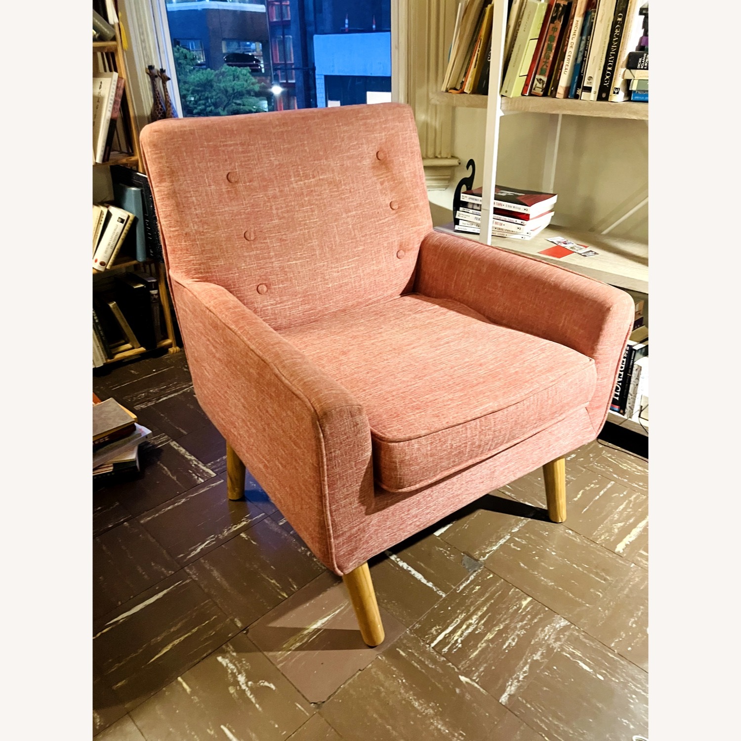 Jofran Inc. Rose Colored Arm Chair - image-8