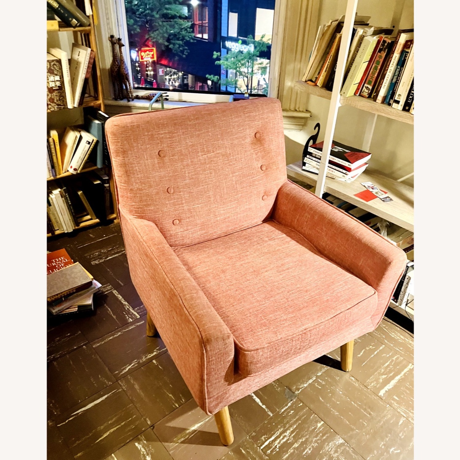 Jofran Inc. Rose Colored Arm Chair - image-10