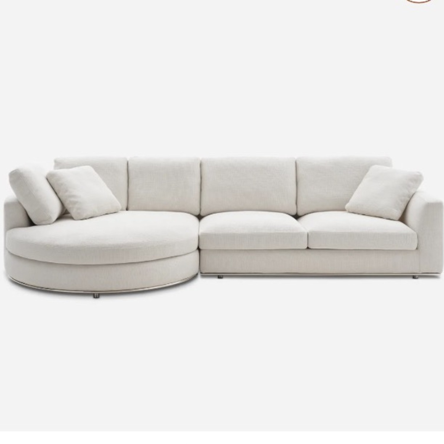 Castlery Hamilton Round Chaise Sectional Sofa - image-5