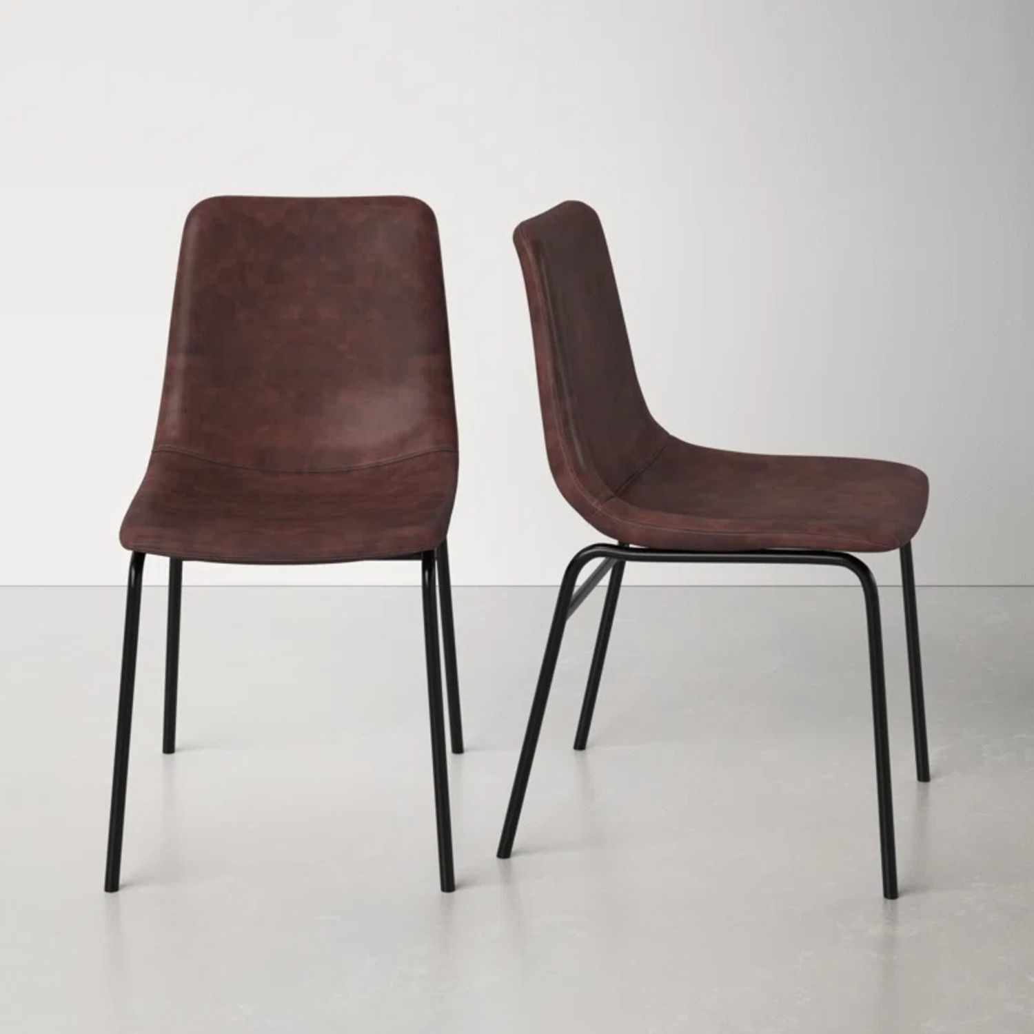 AllModern Smyth Leather Chairs (Set of 2) - image-4