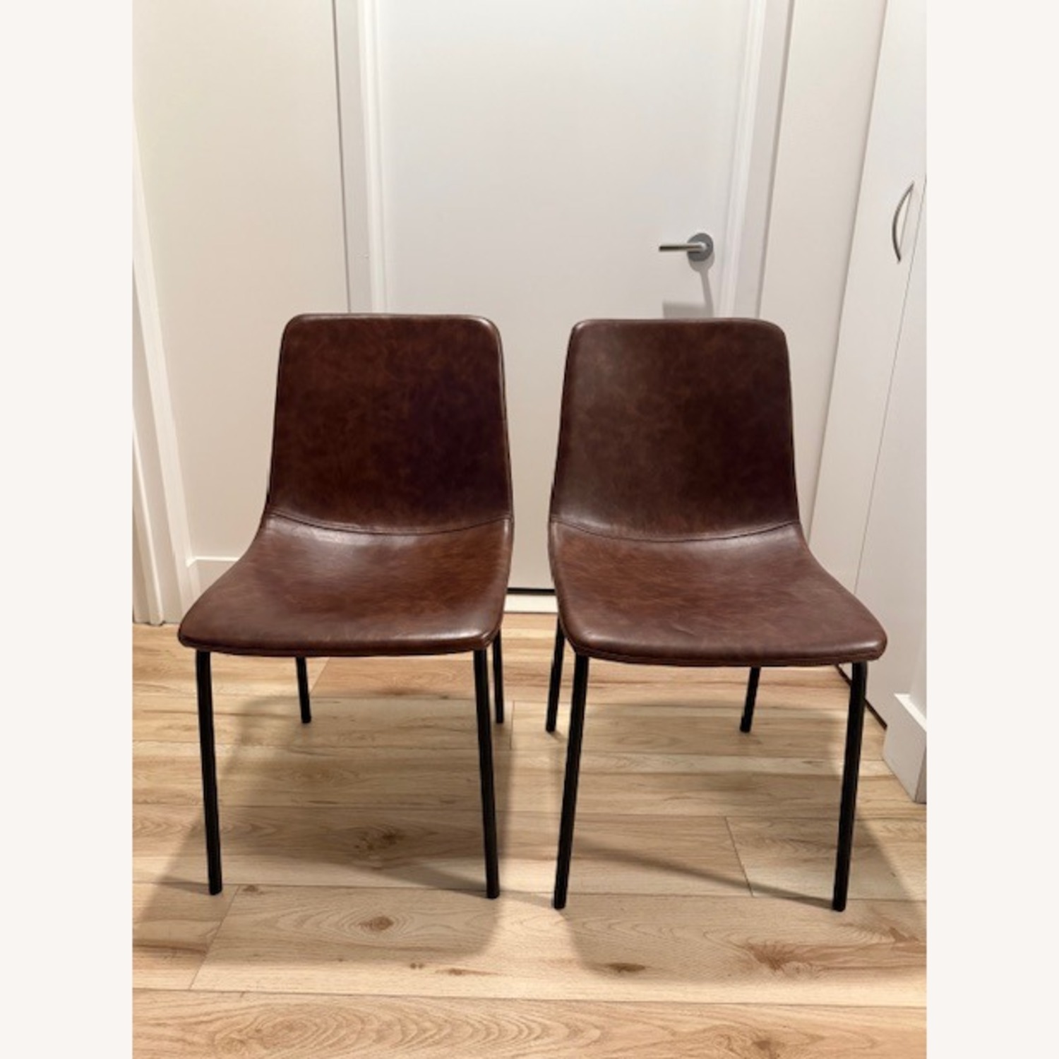 AllModern Smyth Leather Chairs (Set of 2) - image-1