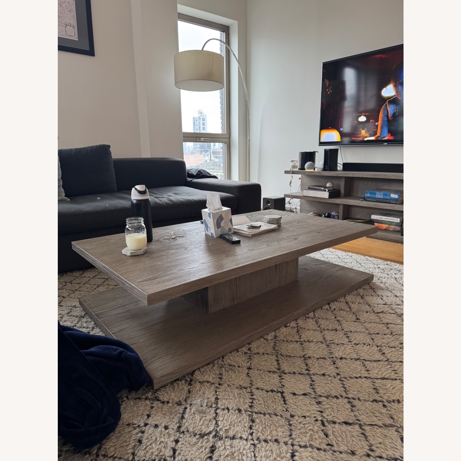 RH Cloud Floating Coffee Table (Ash Grey Oak) - image-2